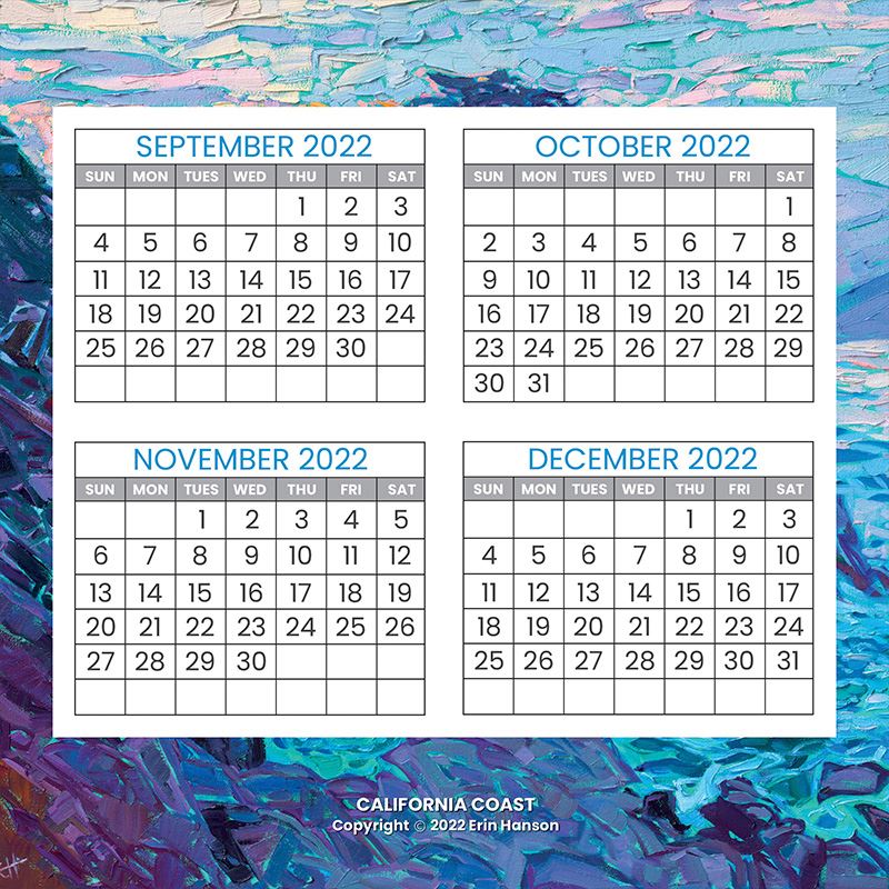 2023 Wall Calendar - California Coastline